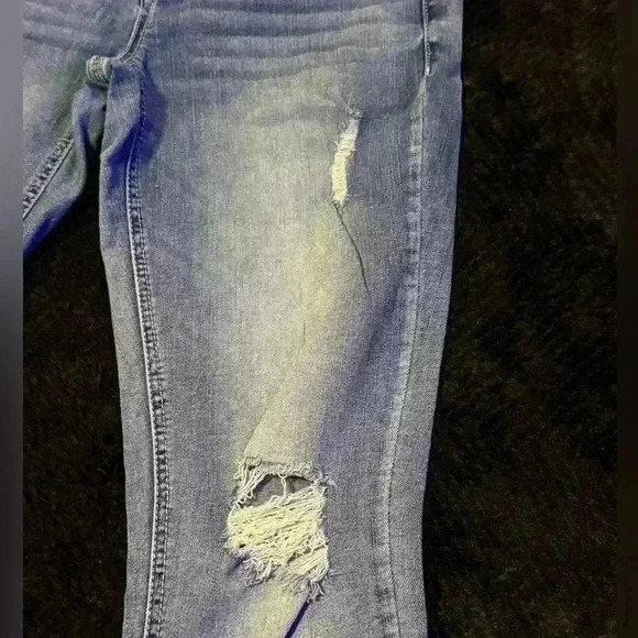 Women’s Maurice’s low rise distressed skinny stretchy jeans faux front pockets - Picture 4 of 9